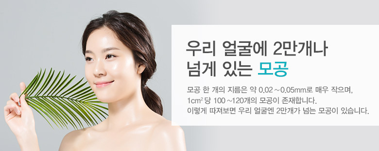 우리 얼굴에 2만개나 넘게있는 모공
